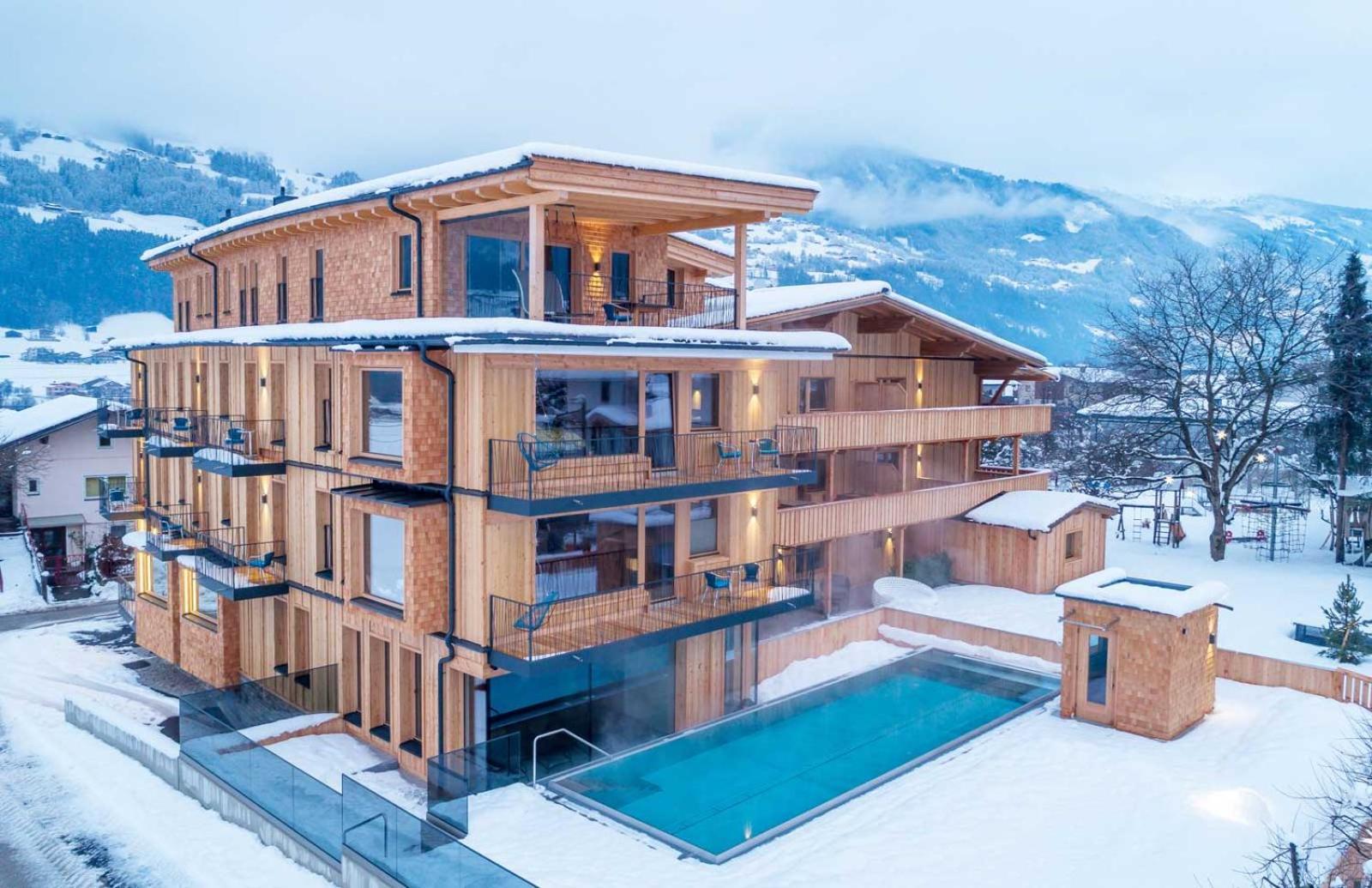 Appartement Zillertal Klee Mit Restaurant Kleementine Ried im Zillertal Exterior foto